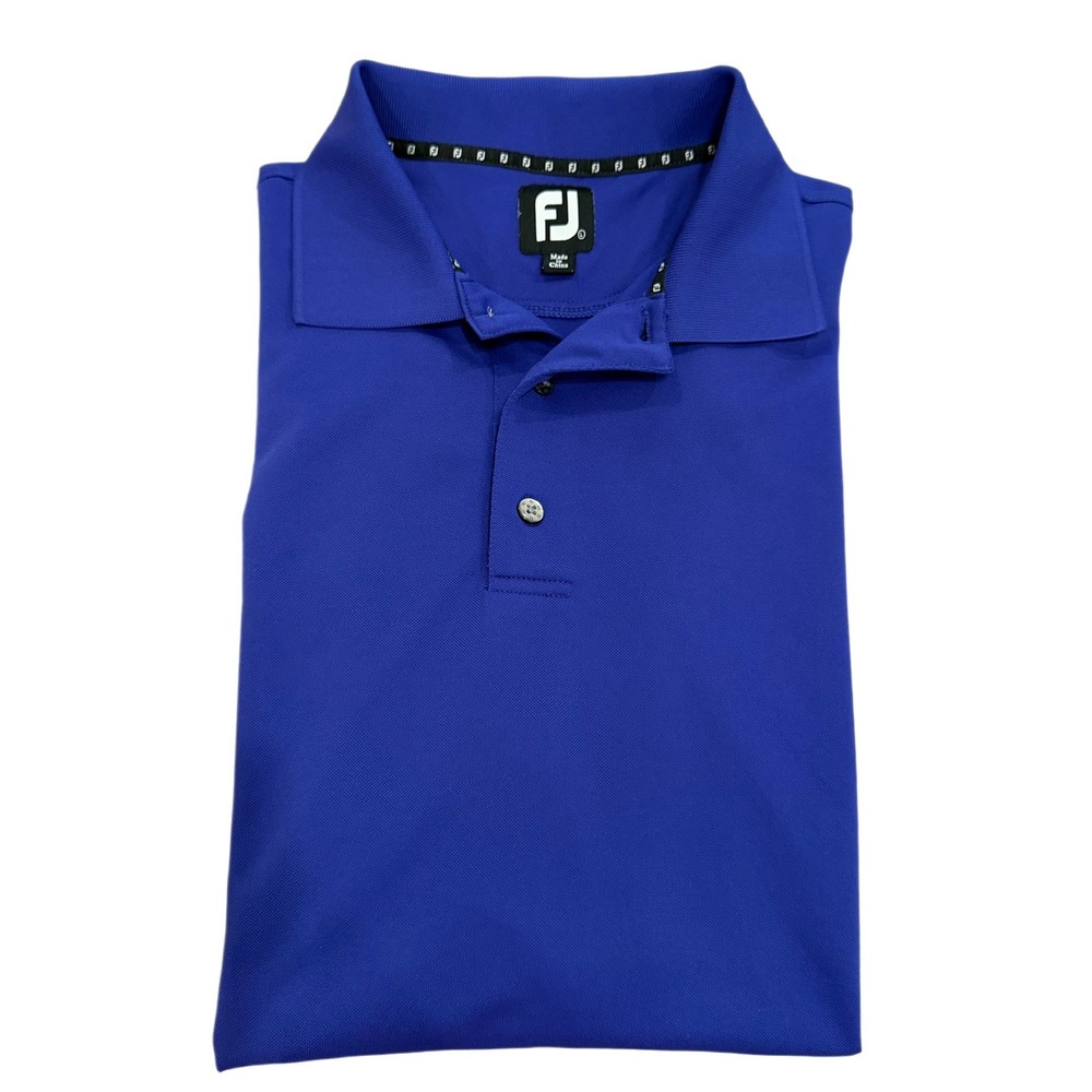 FootJoy Men Performance Golf Polo Shirt Large Short Sleeve Violet Athletic